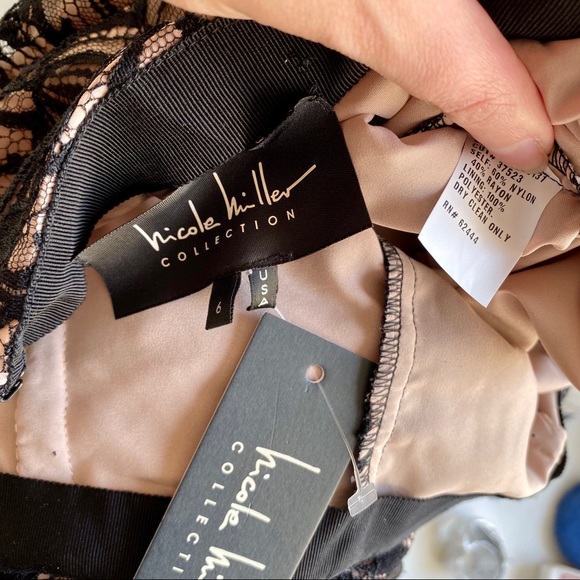 Nicole Miller 6 Tall Nude Illusion Lace Pants Glam Halloween Costume - Picture 7 of 8